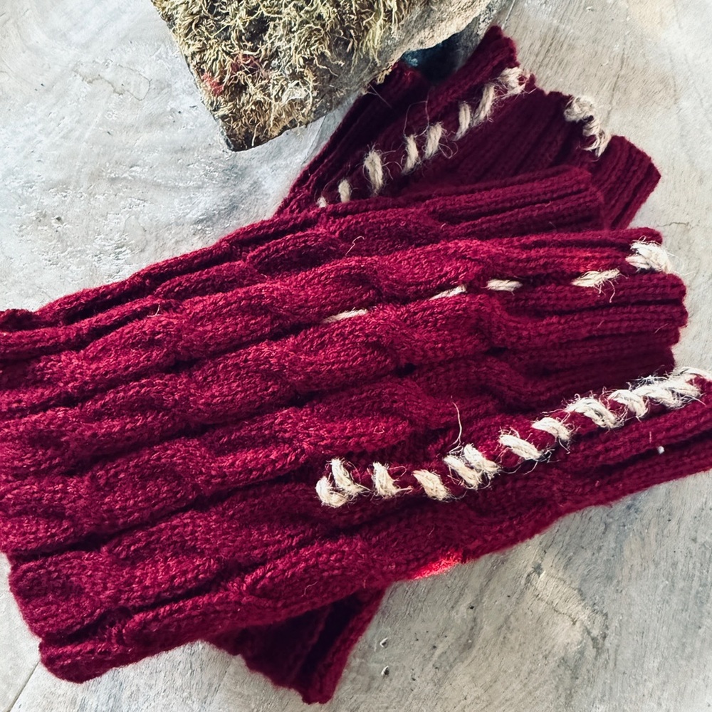 Hand distressed boot toppers